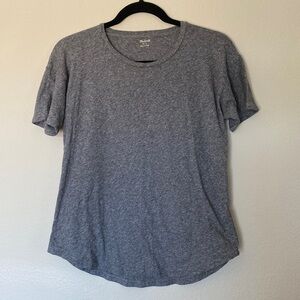 Madewell heathered grey cotton tshirt crewneck small